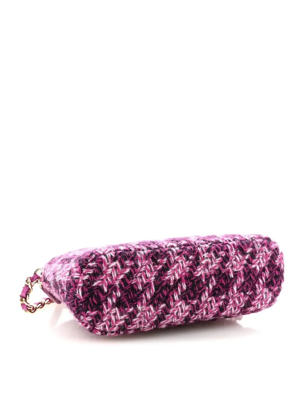 Chanel Tweed Quilted Mini Clutch With #321576C16B